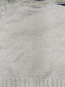 Woolen Ribbed Cardign With Silver Zipper+Freebies