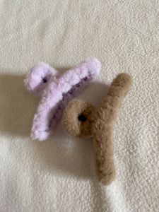 Fuzzy Hair Clips