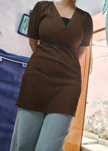 Brown Mini Dress