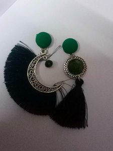 Tassel Moon Earrings