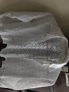 White Embroidered Top