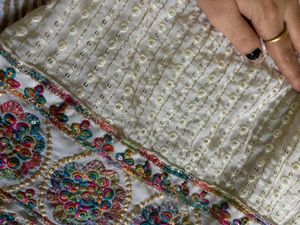 White Embellished Lehenga Set