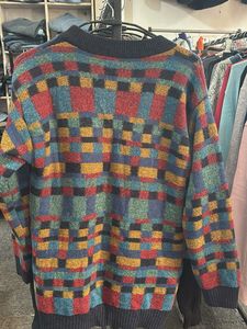 Checkered Multi-Color Pullover