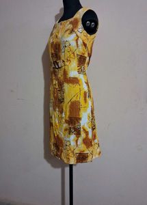 Vintage Floral Print Mini Dress