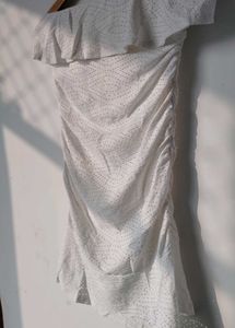 Chic White Bodycon Mini Dress🤍