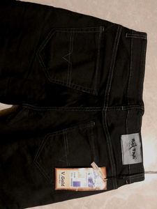 V. Gold Black Jeans For Men
