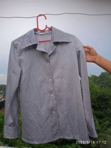 Striped Button-Down Shirt