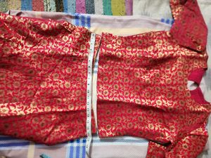 Brocade Fabric Lehgha Choli With Dupatta