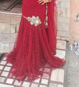 Red Fish cut Lehnga