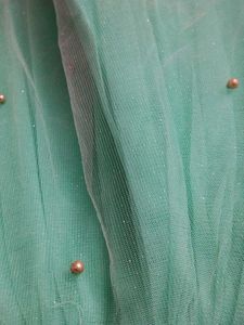 Shimmering Gown With Pearls