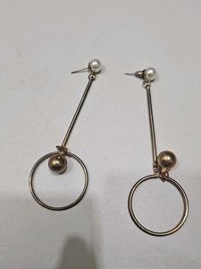 Drop Circle Earrings