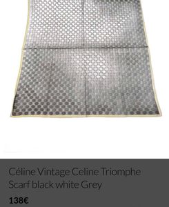 Celine Vintage Silk Scarf/Bandana/Handkerchief