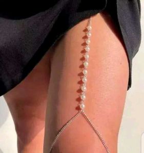 "Town Of Trinkets" Pearl Drop Thigh Chain