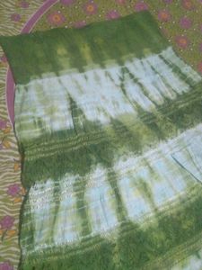 Green Tie-Dye Ethnic Skirt