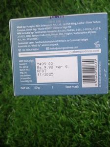 Plum Rice Water &amp; Niacinamide 5%Cloud Whip Mask