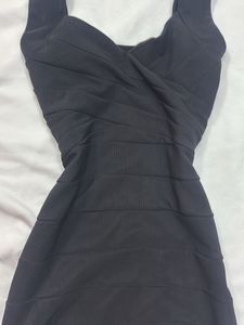 Little Black Bandeau Bodycon Dress