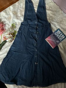 Denim Dungaree Dress