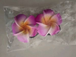 Tropical Flower Hair Clips - Set of 6