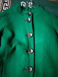 🌸Green Button-Down Coat