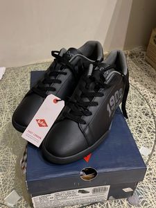 AUTHENTIC LEE COOPER 1908 LACE UP BLACK SNEAKERS