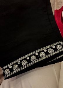 Elegant Black Embroidered Kurta
