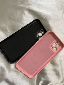 IPhone 12 Pro Cover Pink And Black Combo