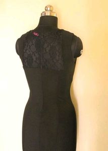 Black Sheath Dress with Lace
