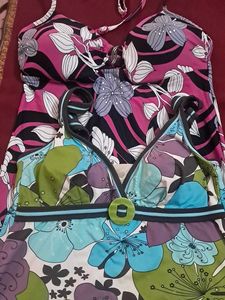 Floral Print Tankini Set