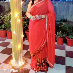 Red Saree