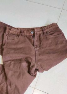 🤎combo Brown Straight Leg Loose Denim