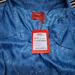 Blue Animal Print Dress