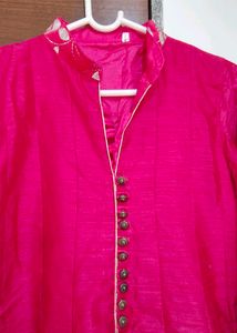 Red A Line Suit With Skirt Size 36 (Alterable)