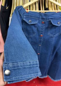 Denim Off-Shoulder Dress