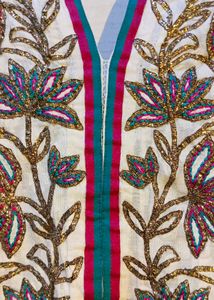 Embroidered White Kurti