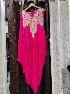 Pink & Gold Embroidered Tunic