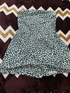 Animal Print Playsuit