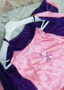 Pink & Purple Nightgown Set