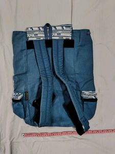 Blue Canvas Backpack