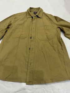 H&M Olive Green Button-Down Shirt