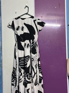 Abstract Print Casual Dress