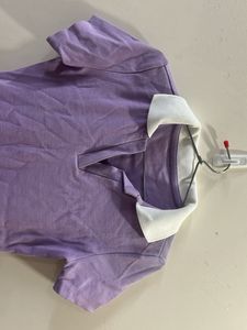 Purple Polo Mini Dress