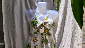 I. Lemon Print Sundress
