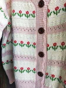 Floral Knit Cardigan URBANIC