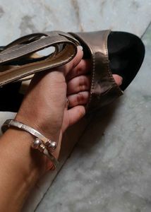 Shimmery Heel Sandals