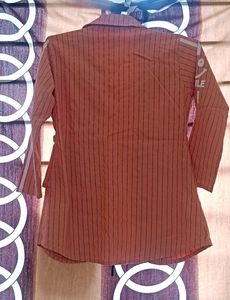 Peach Top With Attached Jacket