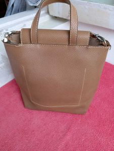 Branded Tan Handbag