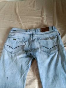 Distressed Light Wash Jeans