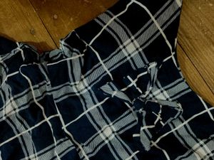 Plaid Mini Blue Tunic