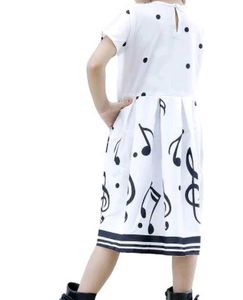 Miss Ayse Branded White Musical Dress