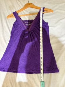 Beautiful Lace Trim Tank Top